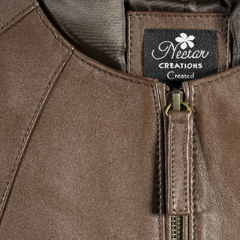 brown leather