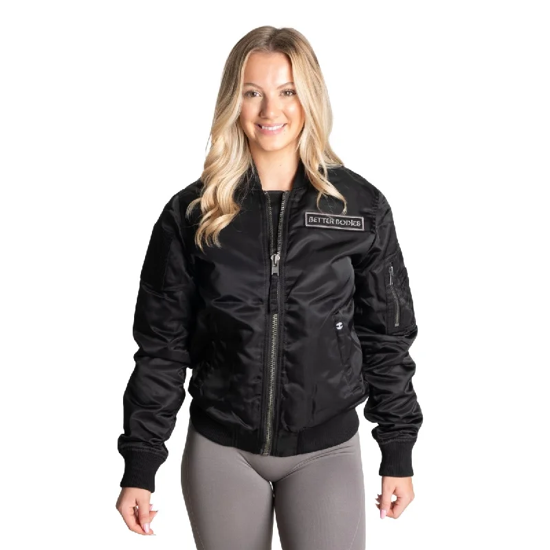 Better Bodies Utility Bomber Jacket - Black