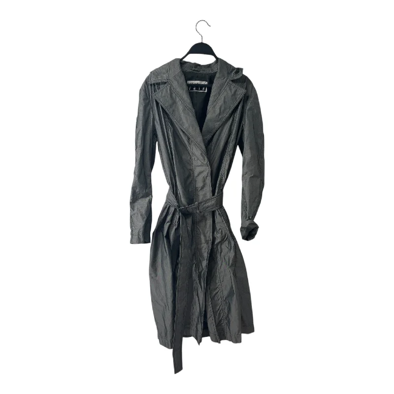 ISSEY MIYAKE FETE/Jacket/2/Polyester/GRY/LONG COAT BACK TIE