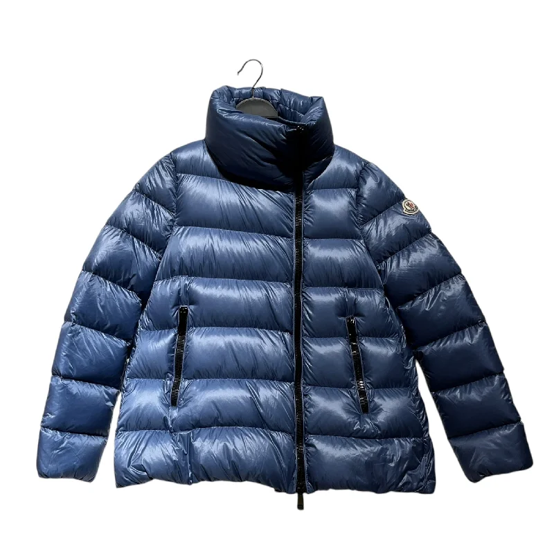 MONCLER/Puffer Jkt/1/Nylon/BLU/ASYMMETRICAL FULL ZIP