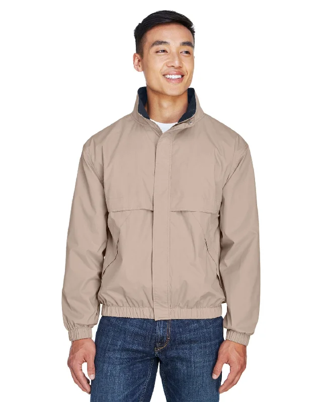 Devon & Jones Clubhouse Jacket | Khaki/ Navy