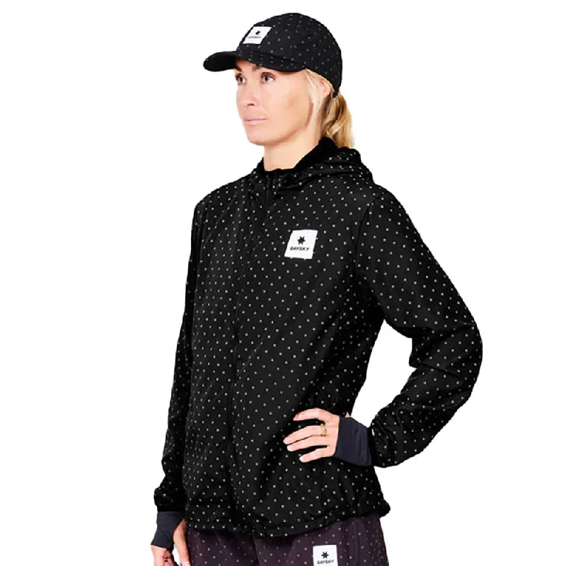 Women's Reflective Polka Blaze Jacket - Black