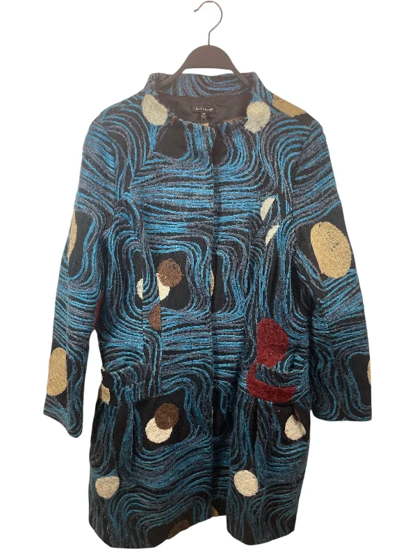 Samuel Dong/Jacket/XL/All Over Print/Wool/BLU/