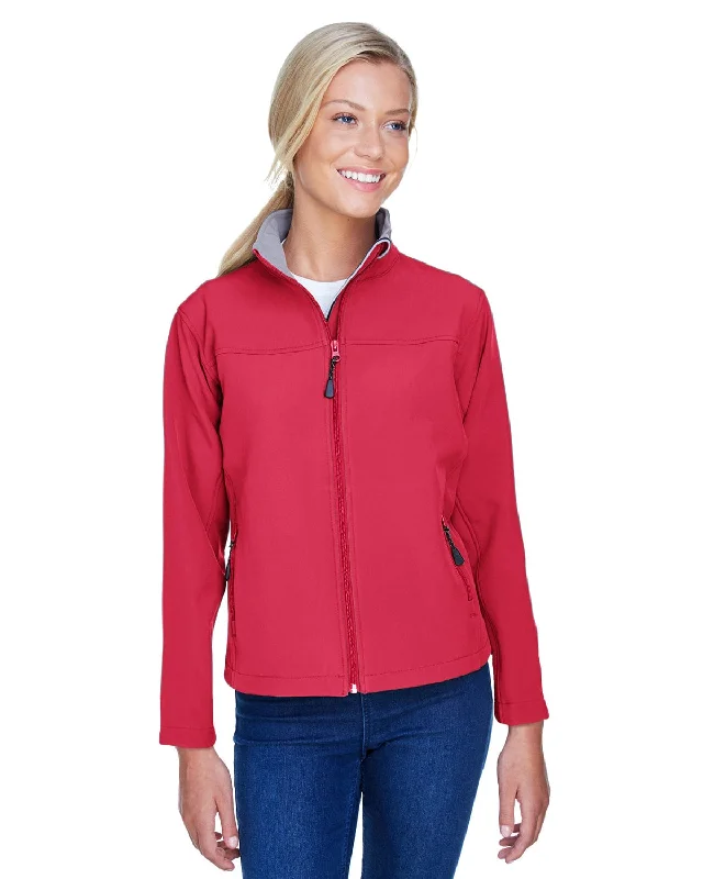 Devon & Jones Ladies Soft Shell Jacket | Red