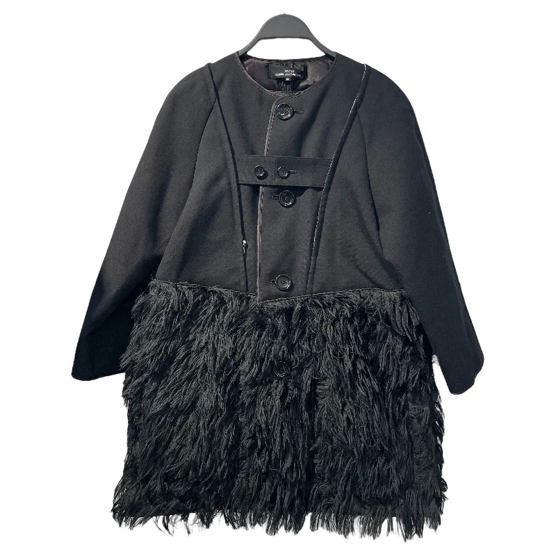 tricot COMME des GARCONS/Coat/M/Black/Wool/TF-C009