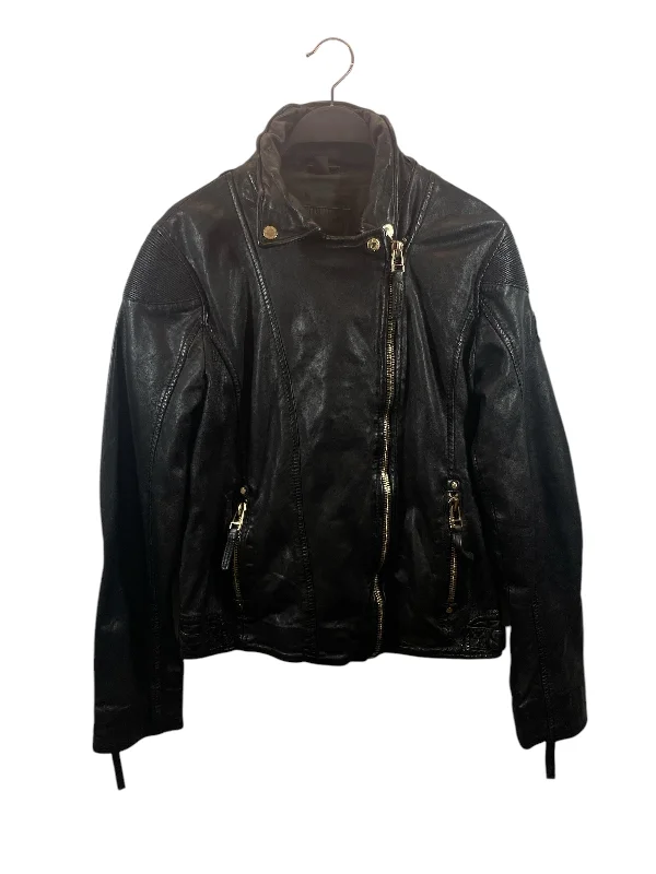 MAURITIUS/Leather Jkt/6/Leather/BLK/REGULAR FIT
