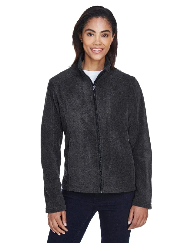 Core 365 Journey Ladies Fleece Jacket | Heather Charcoal