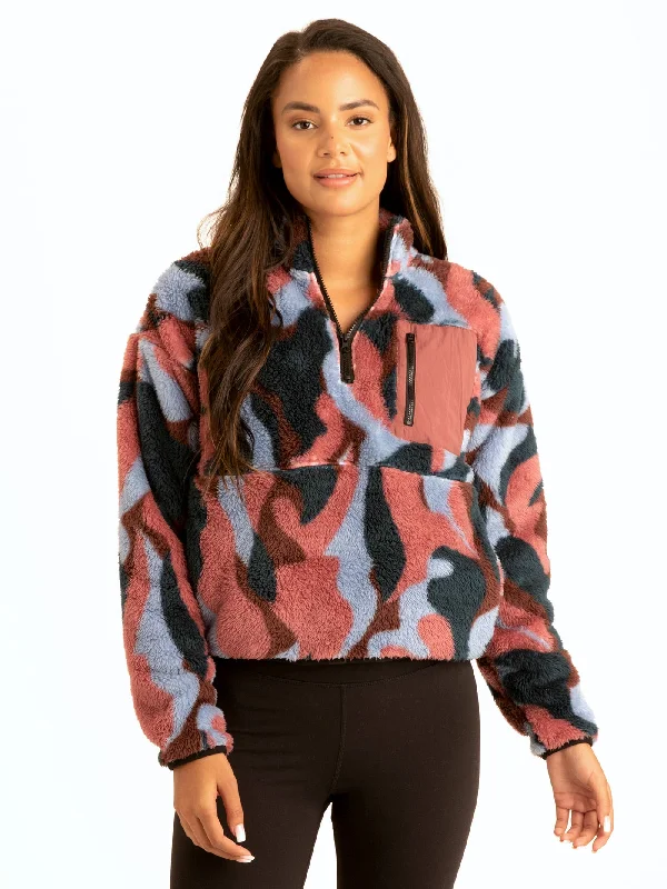 Katya Sherpa Half Zip Pullover
