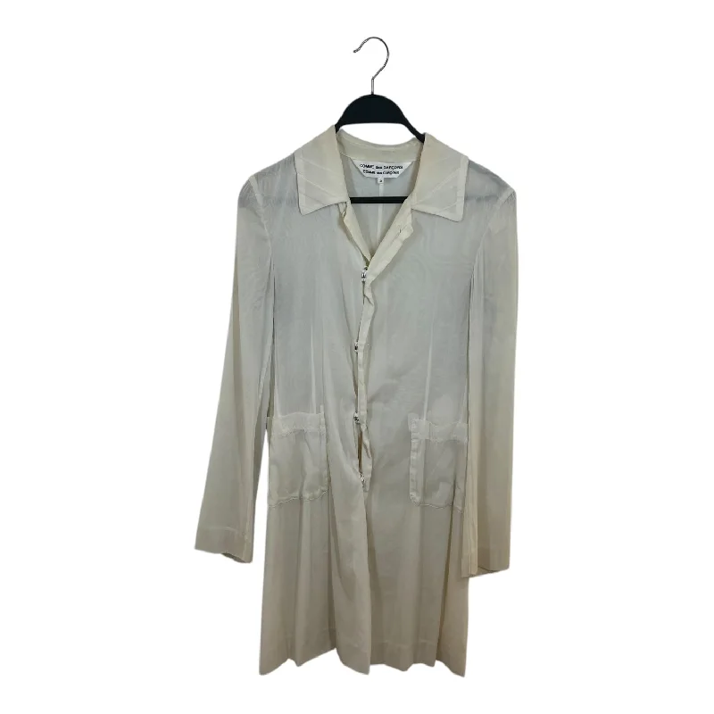 COMME des GARCONS/Coat/S/Silk/CRM/SHEAR 2011 BUTTON TOP