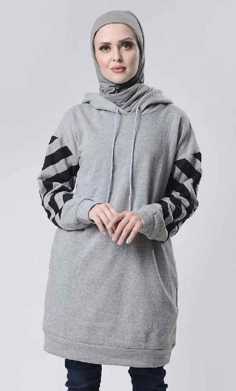 Grey Winter Fleece Everyday Hoodie