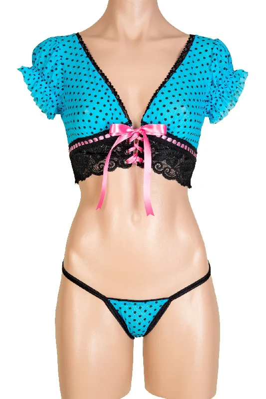 Scarlet Lace-Up Top