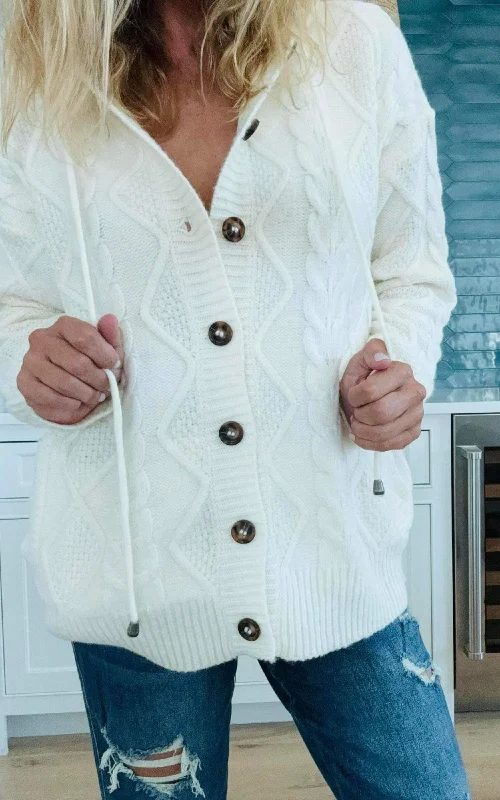 Cable Hoodie Cardigan *PREORDER ITEM*