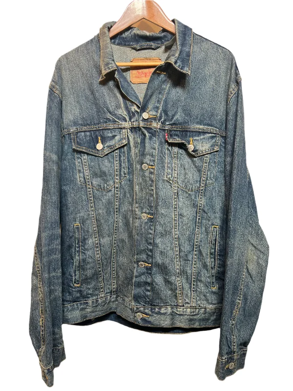 Levi Mens Blue Denim Jacket (Size XL)