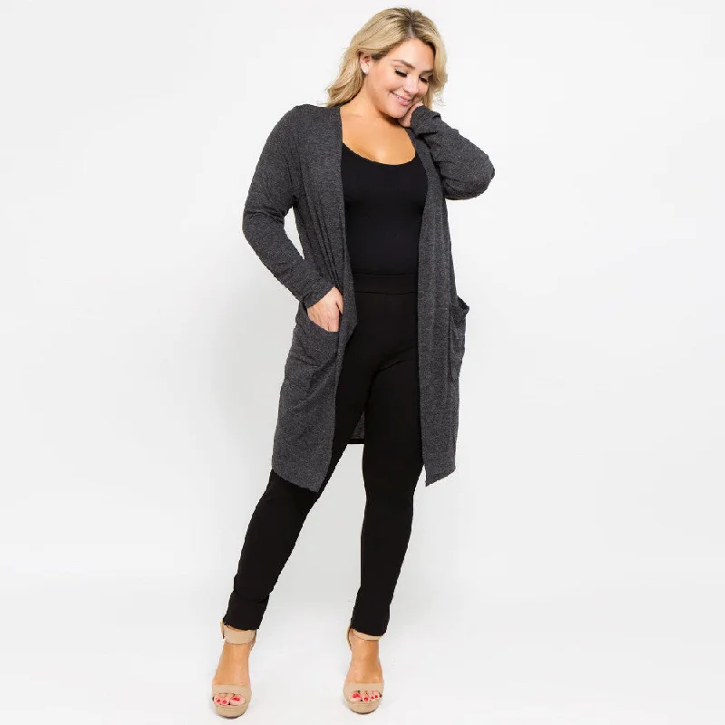 Long Lightweight Pocket Cardigan