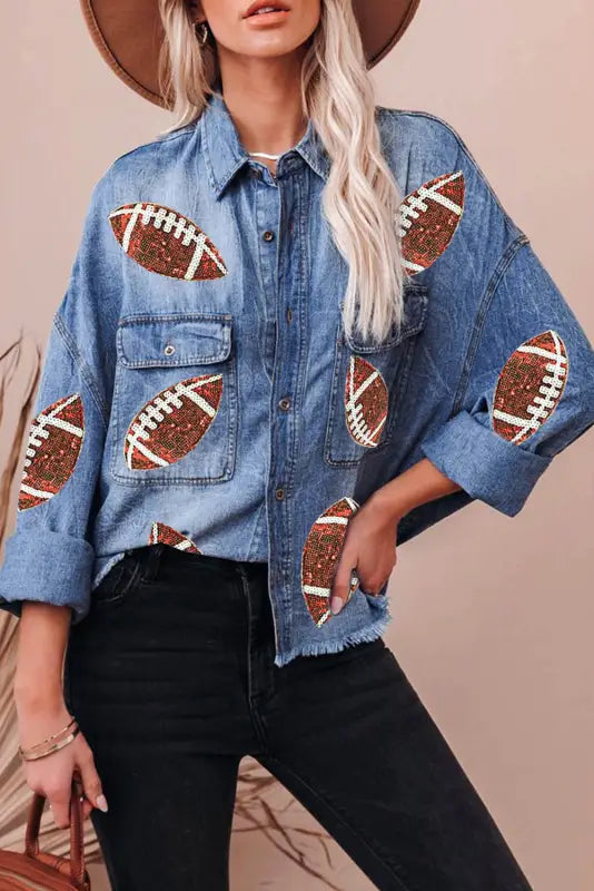 Sparkle Scrum Denim Jacket