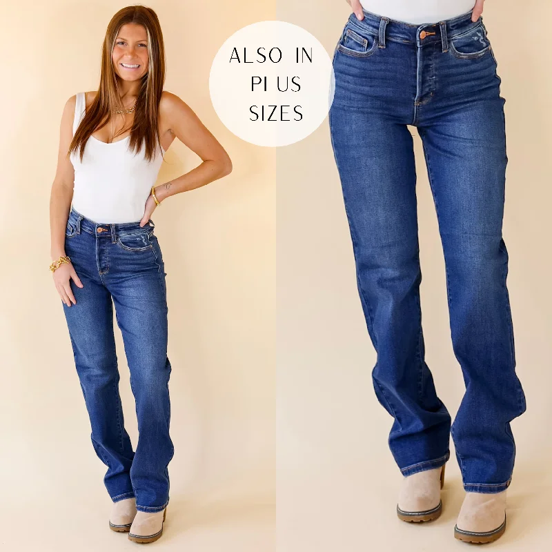 Last Chance Size 0 | Judy Blue | High Standards Hidden Button Fly Jeans in Medium Wash Last Chance Size 0 | Judy Blue | High Standards Hidden Button Fly Jeans in Medium Wash
