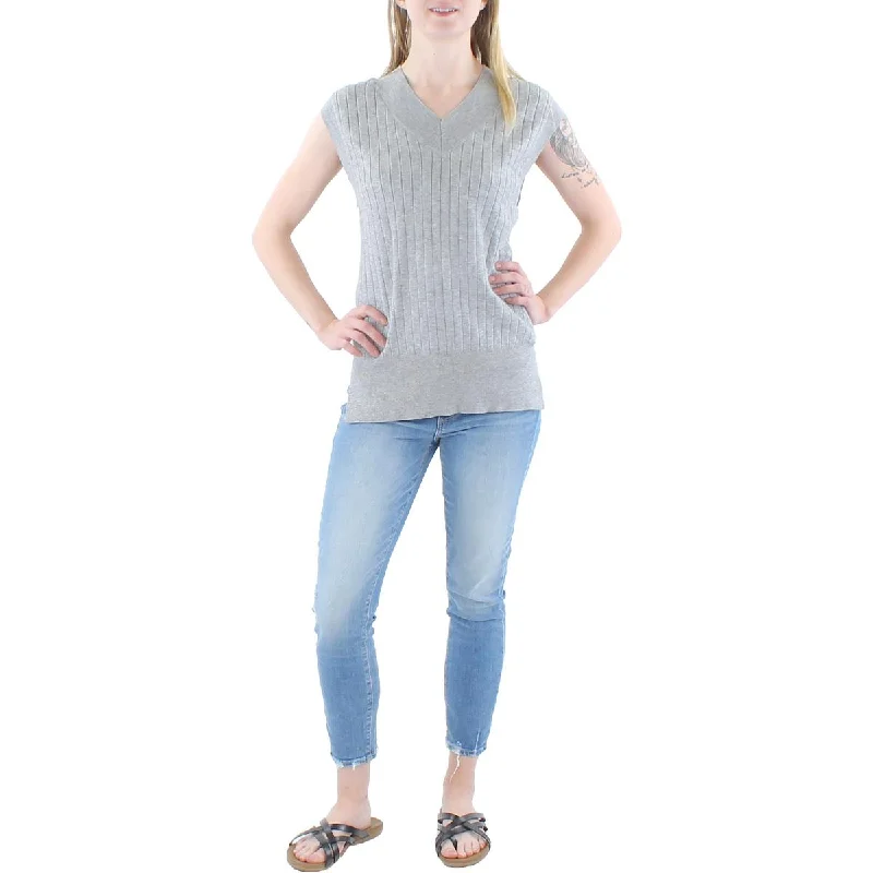 City Studios Womens Juniors Knit Sleeveless Casual Vest