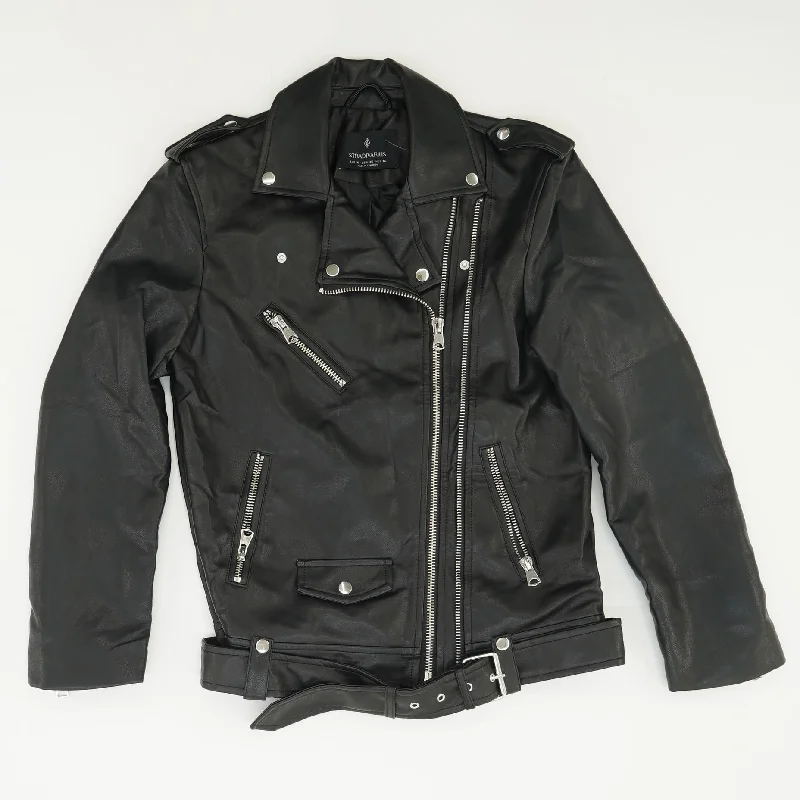 Black Faux Leather Jacket