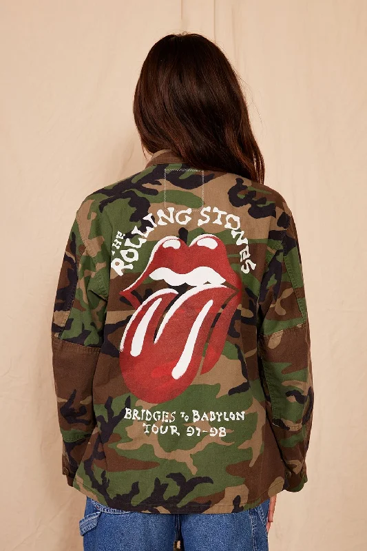 Rolling Stones Authentic Vintage Camo Army Jacket
