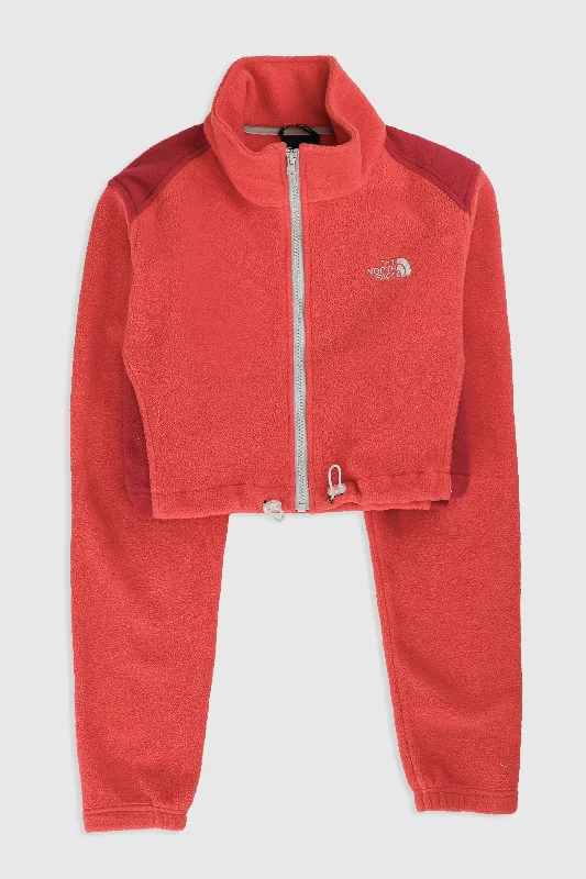 Rework North Face Crop Fleece Jacket - L