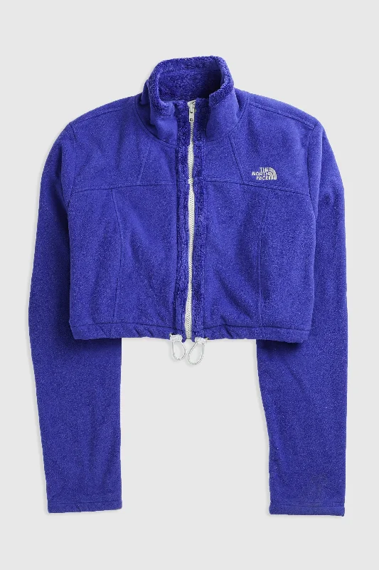 Rework North Face Crop Fleece Jacket - L