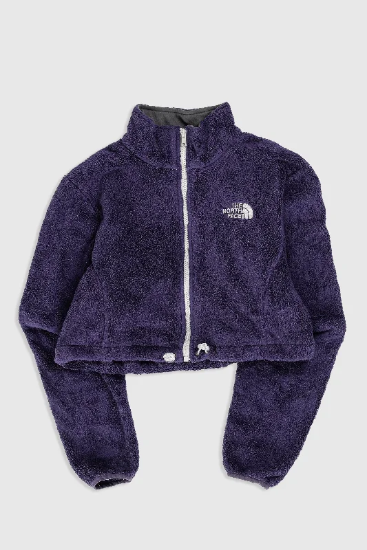 Rework North Face Crop Fleece Jacket - M