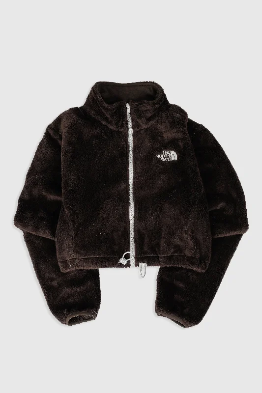 Rework North Face Crop Fleece Jacket - XL