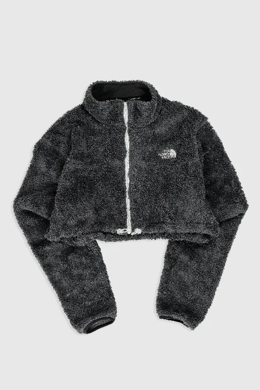 Rework North Face Crop Fleece Jacket - XL