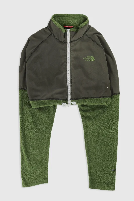 Rework North Face Crop Fleece Jacket - XL