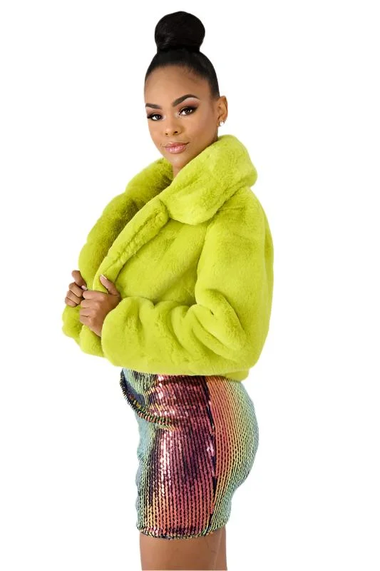 Faux Fur Teddy Jacket