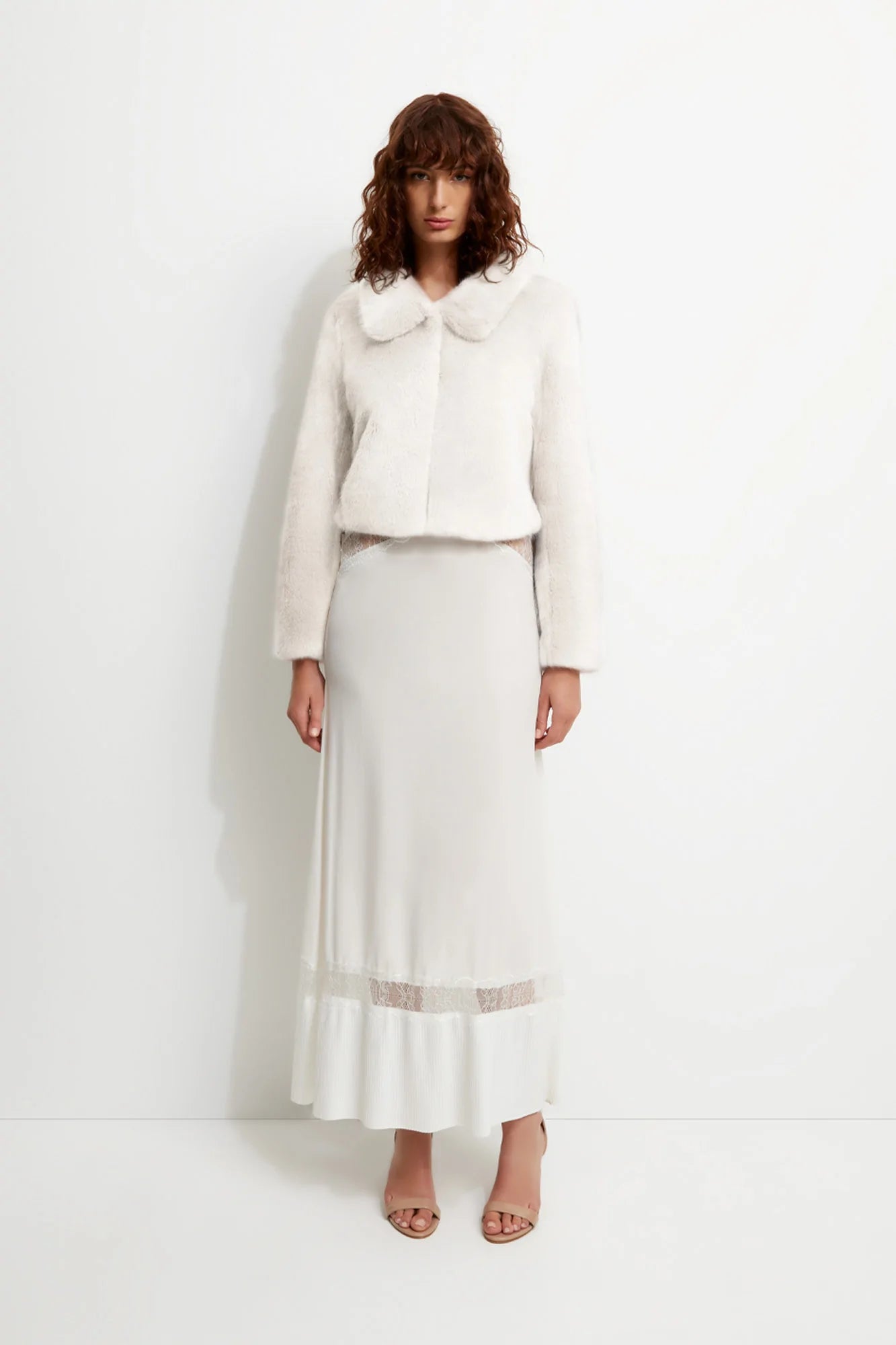 Tirage Cropped Jacket | Blanc