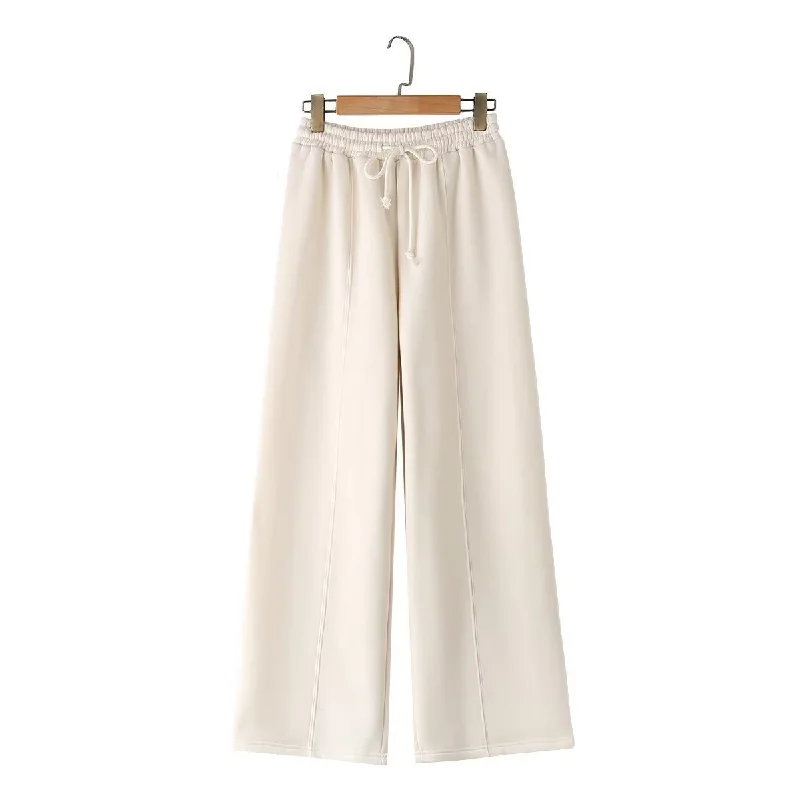 Beige Casual Pants