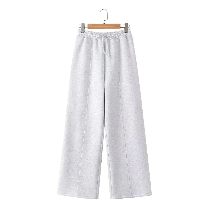 Flowered Gray Trousers